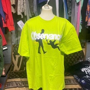 Observance Green Graphic T-Shirt size xl nwt in